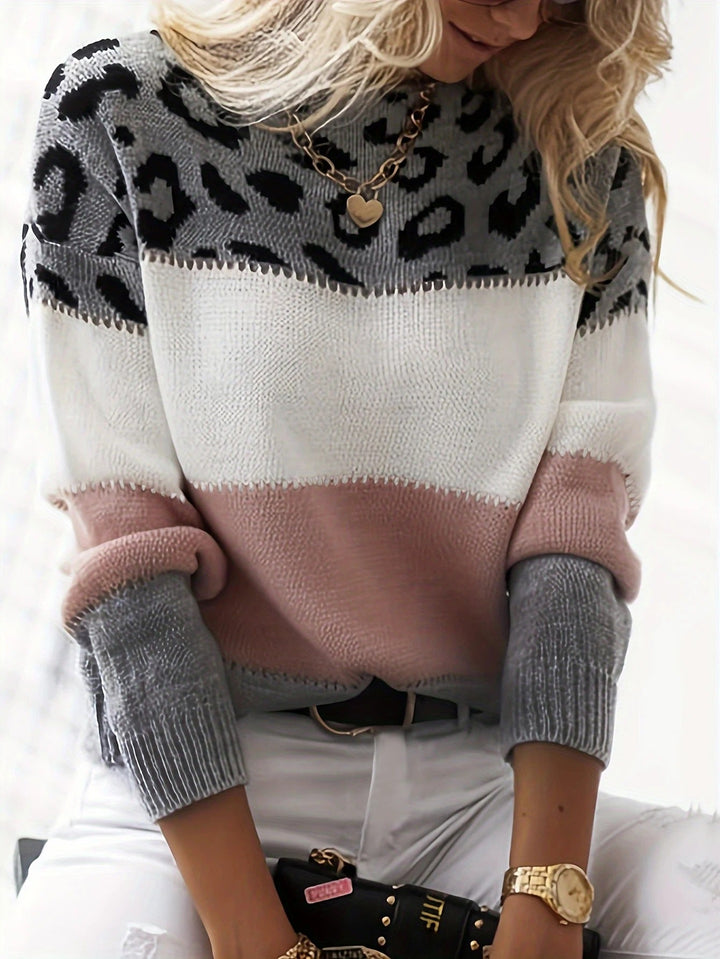 LIA | LEOPARD PRINT SWEATER