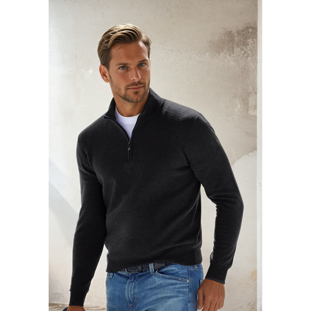 SELWIN | HALF-ZIP SWEATER