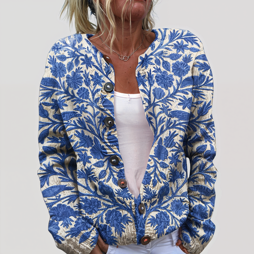 CAITLIN | FLORAL KNIT CARDIGAN