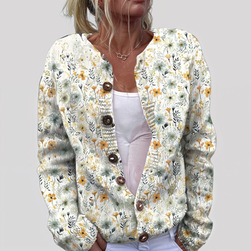 CAITLIN | FLORAL KNIT CARDIGAN