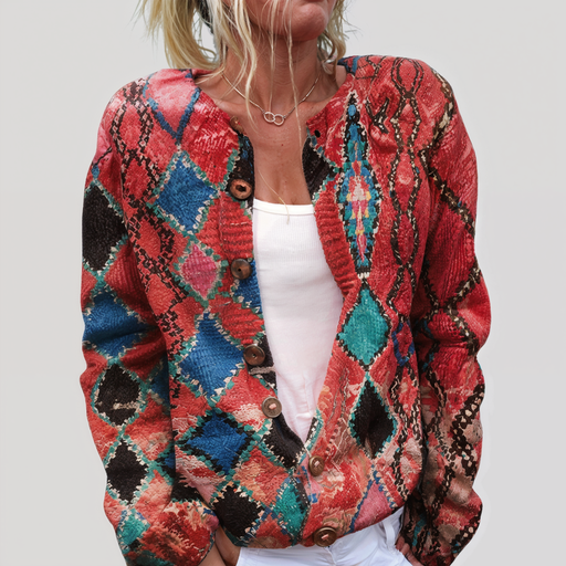 CAITLIN | FLORAL KNIT CARDIGAN