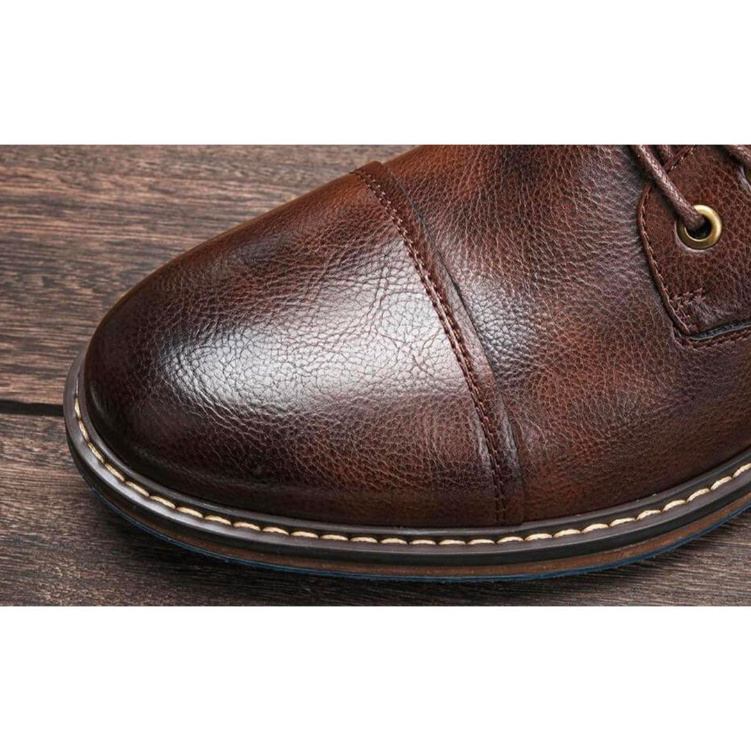 ETHAN | HANDCRAFTED LEATHER OXFORD BOOTS