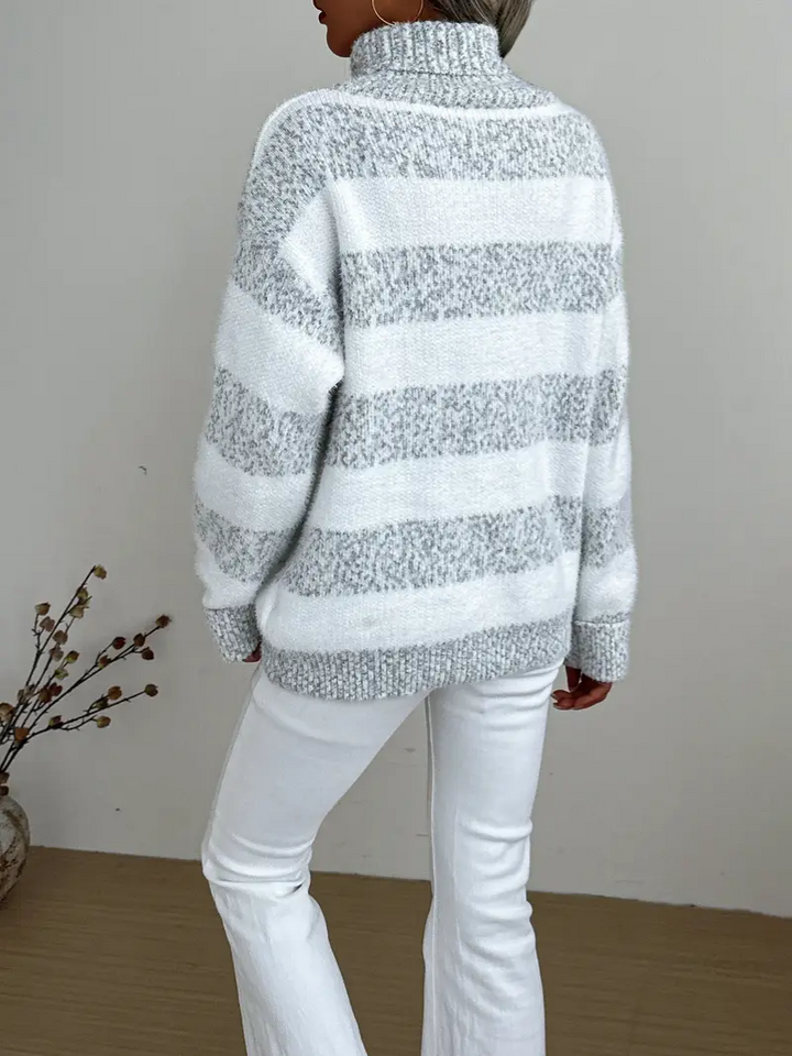 MILOU | STRIPED KNITTED SWEATER