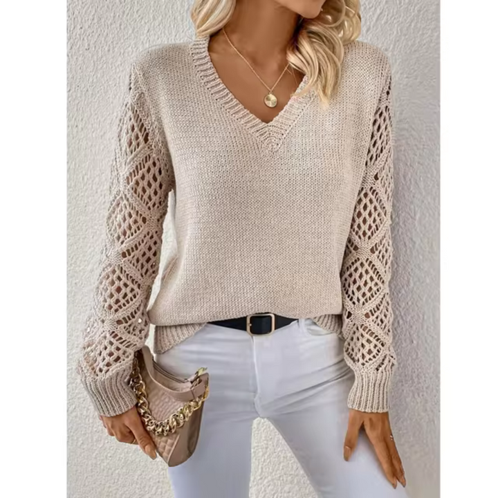 CAMILLE | KNITTED V-NECK SWEATER