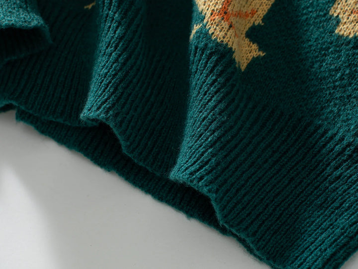 LUCY | MAPLE LEAF KNIT SWEATER