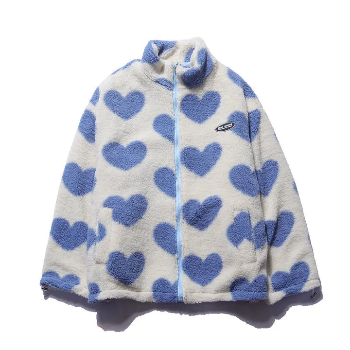 AMORA | REVERSIBLE HEART COAT