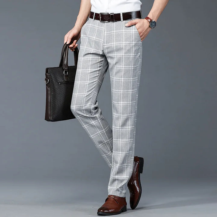 HARVEY | PATTERNED TAILORED DRESS TROUSERS