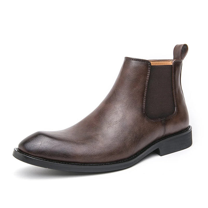 JAMES | ZIP-UP LEATHER CHELSEA BOOTS