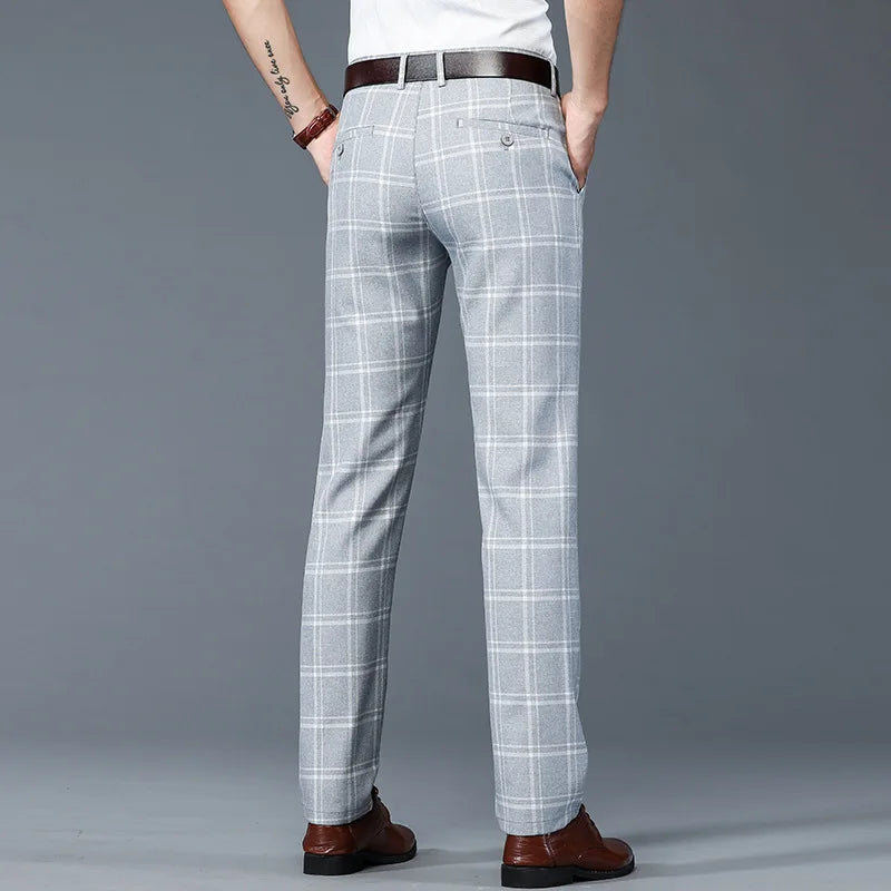 HARVEY | PATTERNED TAILORED DRESS TROUSERS