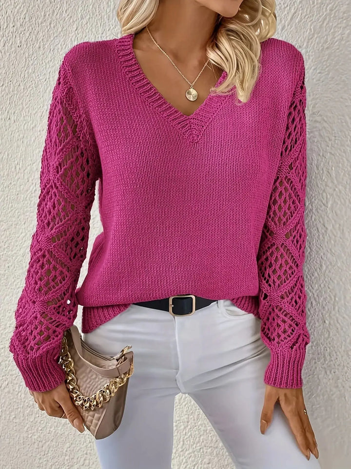 CAMILLE | KNITTED V-NECK SWEATER