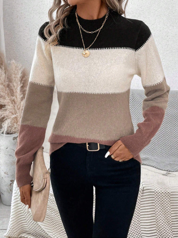 RIA | CONTRAST KNIT JUMPER