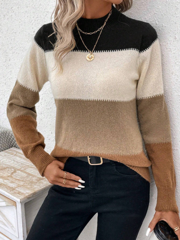 RIA | CONTRAST KNIT JUMPER