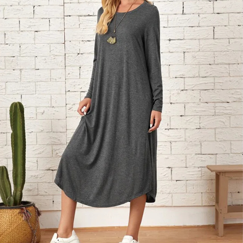 FREYA | CASUAL MID-CALF DRESS