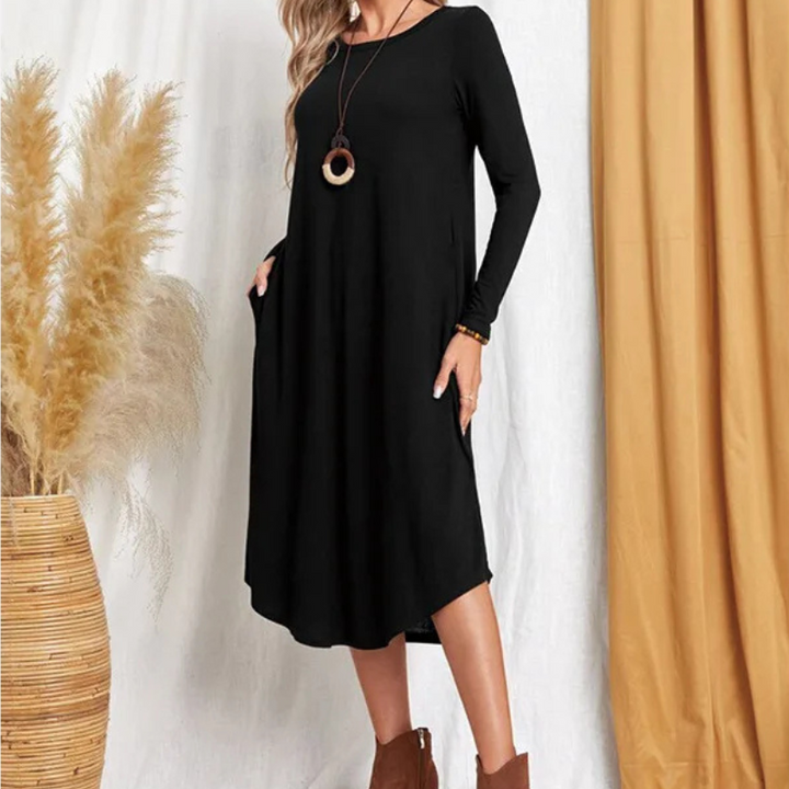 FREYA | CASUAL MID-CALF DRESS